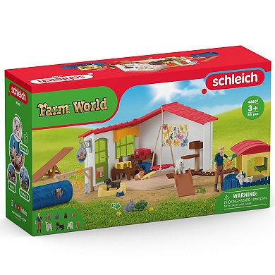 Schleich Farm World: Pet Hotel 54-Piece Animal Playset