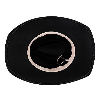 Women's JS Jessica Simpson Western Twisted Rhinestone Band Felt Cowboy Hat