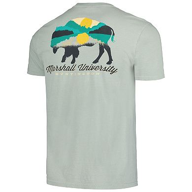 Men's Kelly Green Marshall Thundering Herd Hyperlocal Comfort Colors T-Shirt