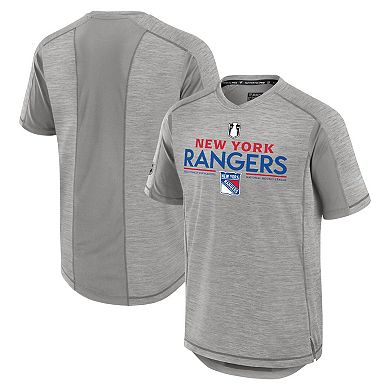 Men's Fanatics Branded  Gray New York Rangers 2024 Stanley Cup Playoffs Authentic Pro T-Shirt