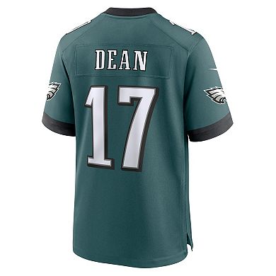 Men's Nike Nakobe Dean Midnight Green Philadelphia Eagles Team Game Jersey