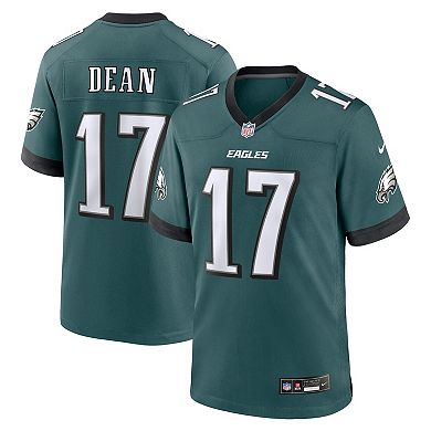 Men's Nike Nakobe Dean Midnight Green Philadelphia Eagles Team Game Jersey