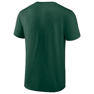 Men's Fanatics Branded  Hunter Green Milwaukee Bucks 2024 Central Division Champions Locker Room T-Shirt