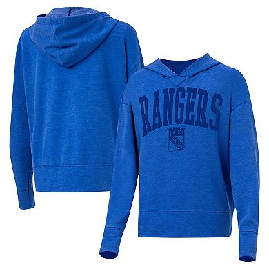 Women's Concepts Sport Blue New York Rangers Volley Pullover Hoodie