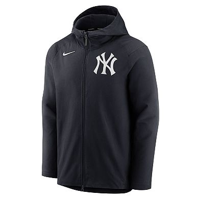 Men's Nike Navy New York Yankees Authentic Collection Player Performance Hoodie Full-Zip Jacket