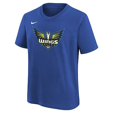 Youth Nike Royal Dallas Wings Essential Logo T-Shirt