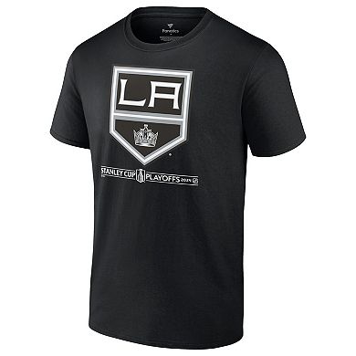 Men's Fanatics Branded  Black Los Angeles Kings 2024 Stanley Cup Playoffs Breakout T-Shirt