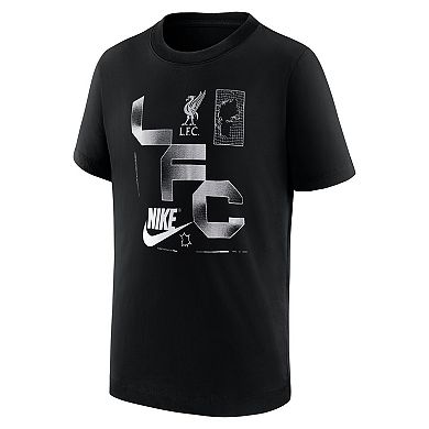 Youth Nike Black Liverpool Futura T-Shirt