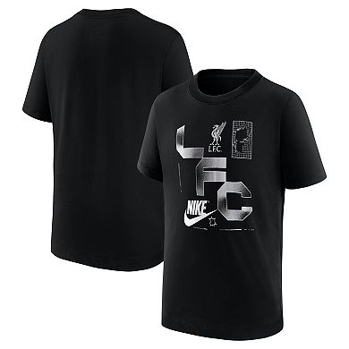 Youth Nike Black Liverpool Futura T-Shirt