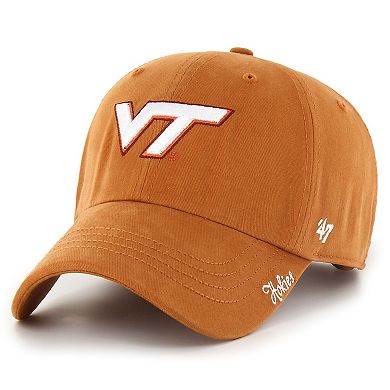 Women's '47 Burnt Orange Virginia Tech Hokies Miata Clean Up Adjustable Hat