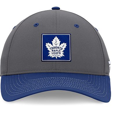 Men's Fanatics Branded  Gray/Blue Toronto Maple Leafs 2024 Stanley Cup Playoffs Locker Room Adjustable Hat