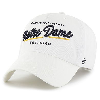 Women's '47 White Notre Dame Fighting Irish Sidney Clean Up Adjustable Hat