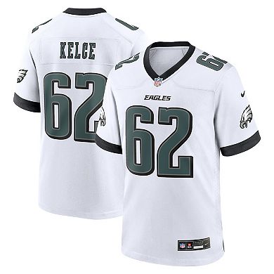 Men's Nike Jason Kelce White Philadelphia Eagles White Game Jersey