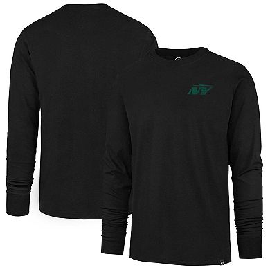 Men's '47  Black New York Jets Premier Franklin Long Sleeve T-Shirt