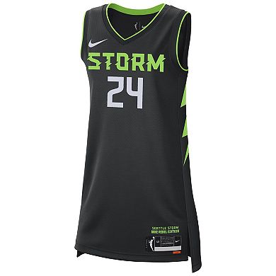 Unisex Nike Jewell Loyd Black Seattle Storm 2024 Rebel Edition Player Jersey