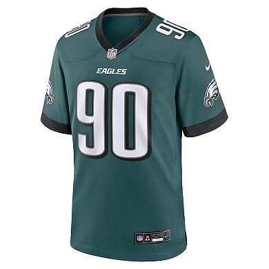 Men's Nike Jordan Davis Midnight Green Philadelphia Eagles Team Game Jersey