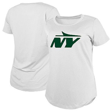 Women's New Era  White New York Jets NY Logo T-Shirt