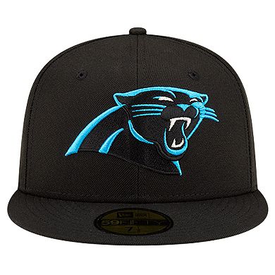 Men's New Era Black Carolina Panthers Team Basic 59FIFTY Fitted Hat