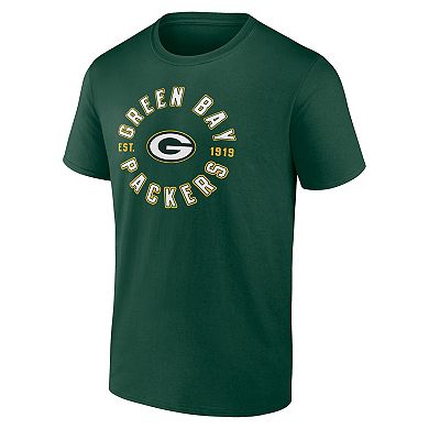 Men's Fanatics Branded Green Bay Packers Serve T-Shirt Combo Pack