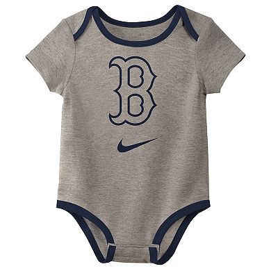 Newborn Nike Boston Red Sox Three-Pack Bodysuit Set