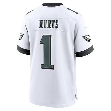 Men's Nike Jalen Hurts White Philadelphia Eagles White Game Jersey