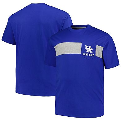 Men's Profile Royal Kentucky Wildcats Big & Tall Color Stripe T-Shirt