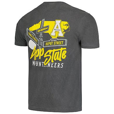 Men's Graphite Appalachian State Mountaineers Hyperlocal Comfort Colors T-Shirt