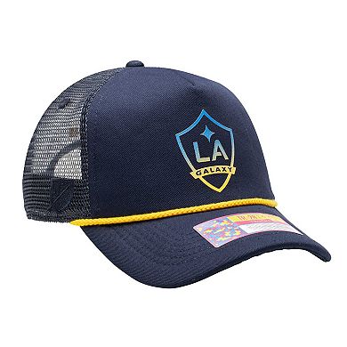 Men's Navy LA Galaxy Atmosphere Trucker Adjustable Hat