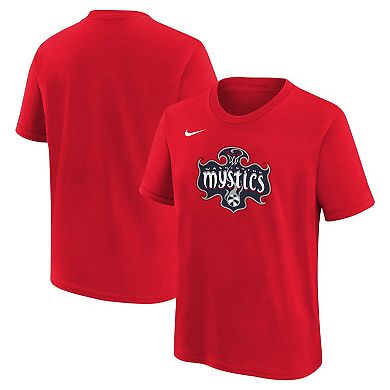 Youth Nike Red Washington Mystics Essential Logo T-Shirt