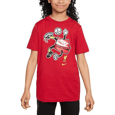 Youth Nike Red Liverpool Character T-Shirt