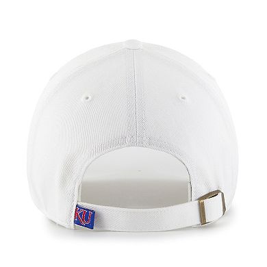 Women's '47 White Kansas Jayhawks Sidney Clean Up Adjustable Hat