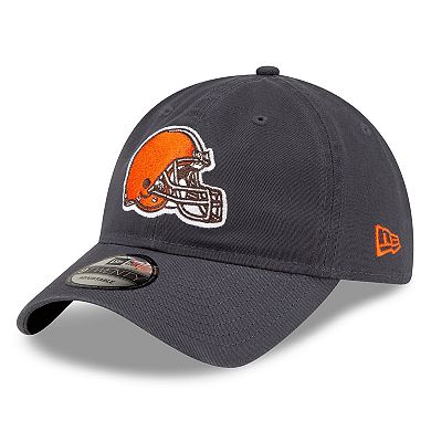 Men's New Era  Graphite Cleveland Browns Core Classic Graph 9TWENTY Adjustable Hat