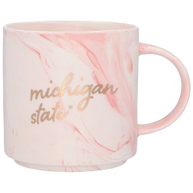 Michigan State Spartans 11oz. Pink Marble Mug