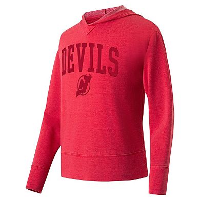 Women's Concepts Sport Red New Jersey Devils Volley Pullover Hoodie