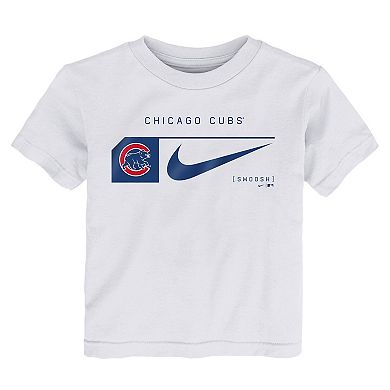 Preschool Nike White/Royal Chicago Cubs Two-Piece T-Shirt & Shorts Set