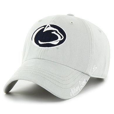 Women's '47 Gray Penn State Nittany Lions Miata Clean Up Adjustable Hat