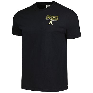 Men's Black Appalachian State Mountaineers Hyperlocal Comfort Colors T-Shirt
