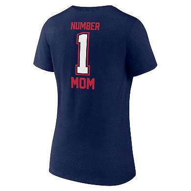 Women's Fanatics Branded Navy New England Patriots Mother's Day V-Neck T-Shirt