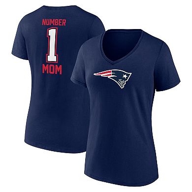 Women's Fanatics Branded Navy New England Patriots Mother's Day V-Neck T-Shirt