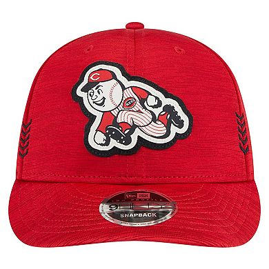 Men's New Era Red Cincinnati Reds 2024 Clubhouse Low Profile 9FIFTY Snapback Hat