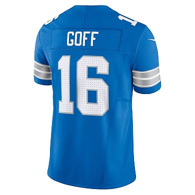 Men's Nike Jared Goff Blue Detroit Lions Vapor F.U.S.E. Limited Jersey