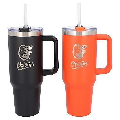 The Memory Company Baltimore Orioles 46oz. Home/Away Stainless Steel Colossal Tumbler Two-Pack