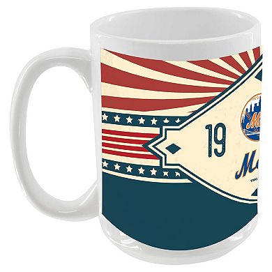 New York Mets 15oz. Americana Diamond Mug