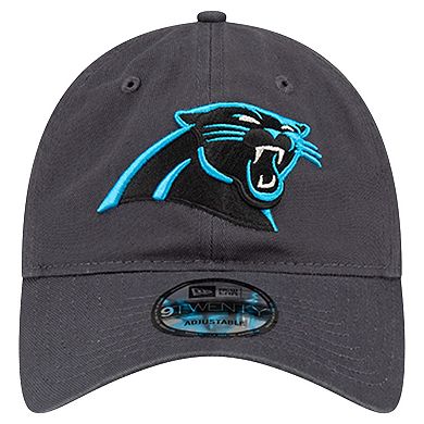 Men's New Era Graphite Carolina Panthers Core Classic 9TWENTY Adjustable Hat