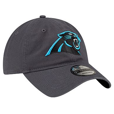 Men's New Era Graphite Carolina Panthers Core Classic 9TWENTY Adjustable Hat