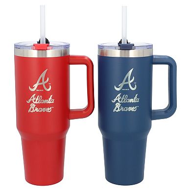 The Memory Company Atlanta Braves 46oz. Home/Away Stainless Steel Colossal Tumbler Two-Pack