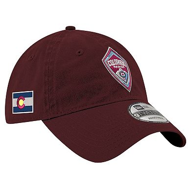 Men's New Era Burgundy Colorado Rapids 2024 Jersey Hook 9TWENTY Adjustable Hat