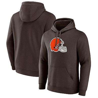 Men's Fanatics Branded Brown Cleveland Browns Primary Logo Pullover Hoodie