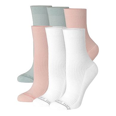 Womens Hanes® Originals Ultimate Women's SuperSoft 6-Pack Mid Crew Socks WMSSM6