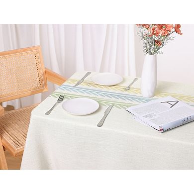Rustic Cotton Linen Waterproof Dinner Party Table Cover 1 Pc 55" X 79"